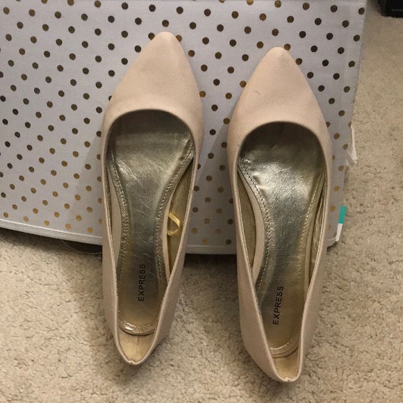 Nude blush pointed flats Size 7 - Picture 7 of 8